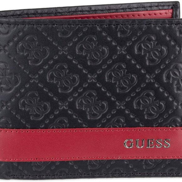 Men's Classic Bifold Wallet with Card Slots, Bill Compartment and Id Window